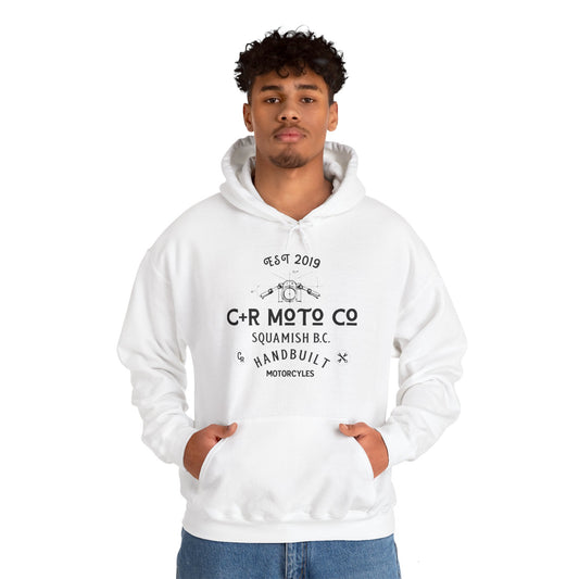 C+R Moto Co classic hoodie - White